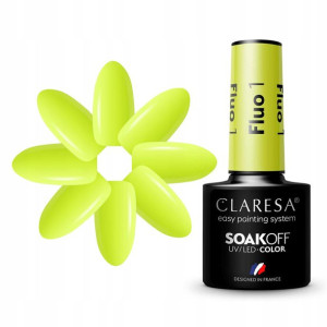 Claresa Lakier Hybrydowy Fluo 1 - 5g