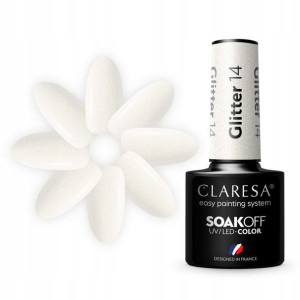 Claresa Lakier Hybrydowy Glitter 14 - 5g