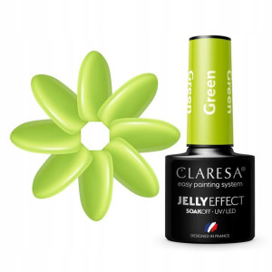 Claresa Lakier Hybrydowy Jelly Green - 5g