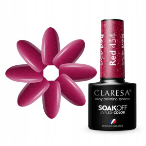 Claresa Lakier Hybrydowy Red 434 -5g