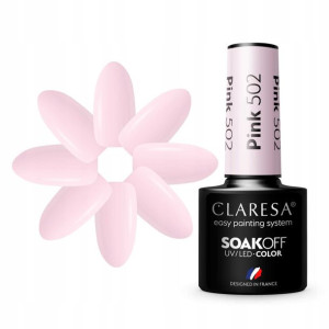 Claresa Lakier Hybrydowy Pink 502 5g