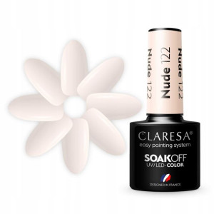 Claresa Lakier Hybrydowy Nude 122 5g