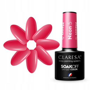 Claresa Lakier Hybrydowy Neon 5 5g