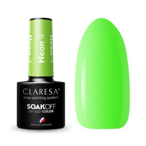 Claresa Lakier Hybrydowy Neon 4 5g