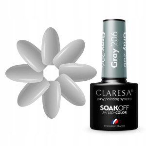 Claresa Lakier Hybrydowy Gray 206 5g