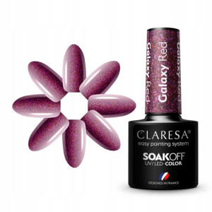 Claresa Lakier Hybrydowy Galaxy Red 5g
