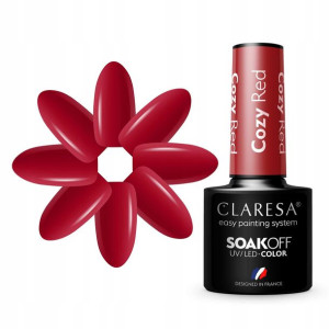 Claresa Lakier Hybrydowy Cozy Red 5g