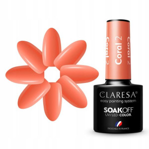 Claresa Lakier Hybrydowy Coral 002 5g