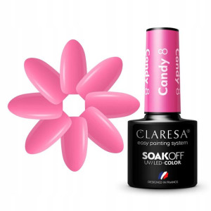 Claresa Lakier Hybrydowy Candy 8 5g