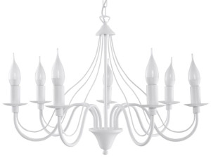 Lampa Wisząca Minerwa 7 Biały Sollux Lighting Sl.0215