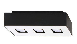 Lampa Sufitowa Mono 3 Czarny Sollux Lighting Sl.0072
