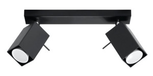 Lampa Sufitowa Merida 2 Czarny Sollux Lighting Sl.0100