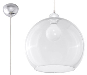  Lampa Wisząca Ball Transparentny Sollux Lighting Sl.0248
