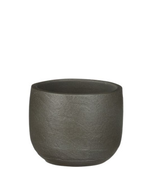 Osłonka ceramiczna na doniczkę khaki śr. 12cm