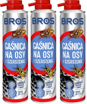 Gaśnica Na Osy i Szerszenie Bros 300ml x 3 sztuki