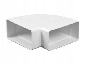 Kolano Wentylacyjne Poziome Płaskie 90st. 110x55mm