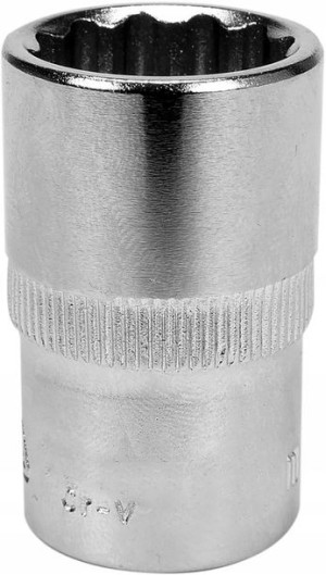 Nasadka Krótka 12-kątna Chromowana 1/2'' 10mm