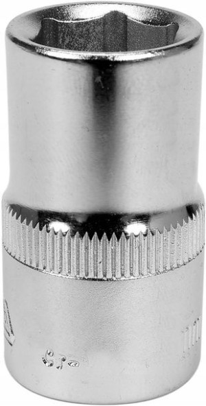 Nasadka Krótka 6-kątna Chromowana 1/2'' 19mm