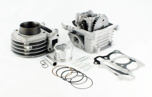 Cylinder + Głowica Kpl. 4t Gy6 80ccm (47mm) - Bez Odpowietrzenia