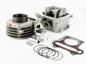 Cylinder + Głowica Kpl. 4t Gy6 80ccm (47mm) - Z Odpowietrzeniem