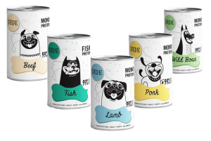 Paka Zwierzaka Mokra Karma Dla Psa Pepe Mix Smaków 400gx5