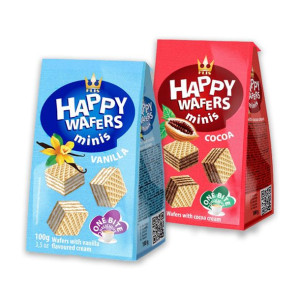 Flis Wafelek kostka Mix 2 smaków 100 g x 2 sztuki