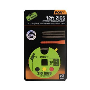 Fox Przypony Karpiowe Edges Zig Rigs 8 - 12lb - 12ft
