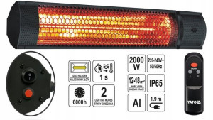 Promiennik Podczerwieni 2000w Z Pilotem 2-tryby