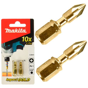 2 Bity udarowe PZ1 25mm IMPACT GOLD Makita B-28444