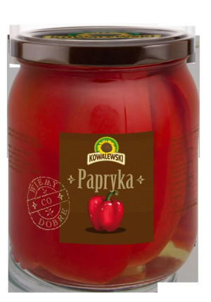 Kowalewski Papryka w occie ćwiartki 540 ml