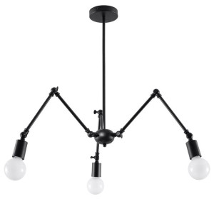  Żyrandol Stark 3 Czarny Sollux Lighting Sl.0611