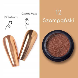 Pyłek Do Paznokci Efekt Lustra Szampański Champagne