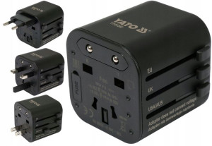 Adapter Sieciowy Podróżny Przejściówka Usa Uk Eu