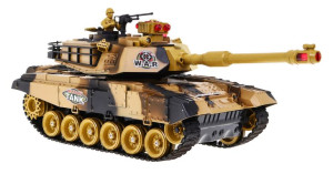 interaktywny CZOŁG + pilot R/C - kamuflaż PUSTYNNY