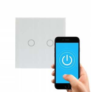 Włącznik Światła Wifi 2 Kanałowy Smart Home Tuya