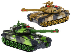 zestaw 2 sztuki CZOŁGI strzały światła RC 2.4GHz
