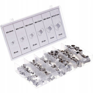 Nitonakrętki Aluminiowe M3 M4 M5 M6 M8 M10 150 Szt