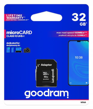32gb Karta Pamięci Micro Sd/hc Goodram + Adapter Sd
