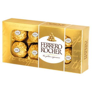 Ferrero Rocher Chrupiący wafelek z orzechem laskowym w czekoladzie 100 g
