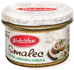Wodzisław Smalec z mięsem, jabłkiem i cebulą 170 g