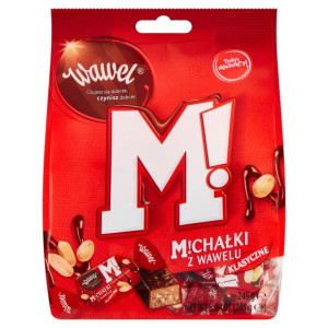Wawel Michałki z Wawelu Cukierki w czekoladzie klasyczne 245 g