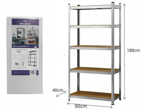 Regał Warsztatowy Magazynowy 180x90x40 5p 875kg