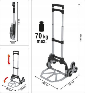 Schodowy Wózek Magazynowy 70kg 78662 Vorel