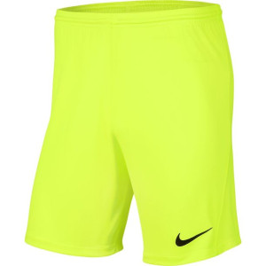 Spodenki dla dzieci nike dry park iii nb k limonkowe bv6865 702