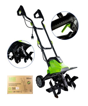 Bass Glebogryzarka Elektryczna Z Kołami 1500w 36cm