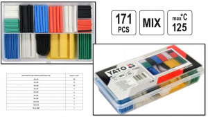 Zestaw Koszulek Termokurczliwych 171szt/mix Yato