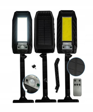 Halogen Lampa Led Solarna Panel Z Czujnikiem Ruchu