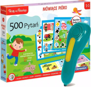 Clementoni Mówiące pióro 500 Pytań NAUKA ZABAWA