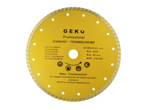 Tarcza diam.230mm turbo GEKO PROFI