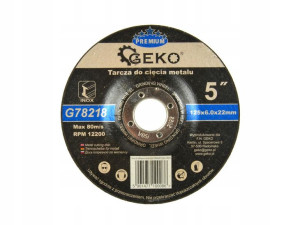 Tarcza do szlifowania metalu GEKO PREMIUM 125x6